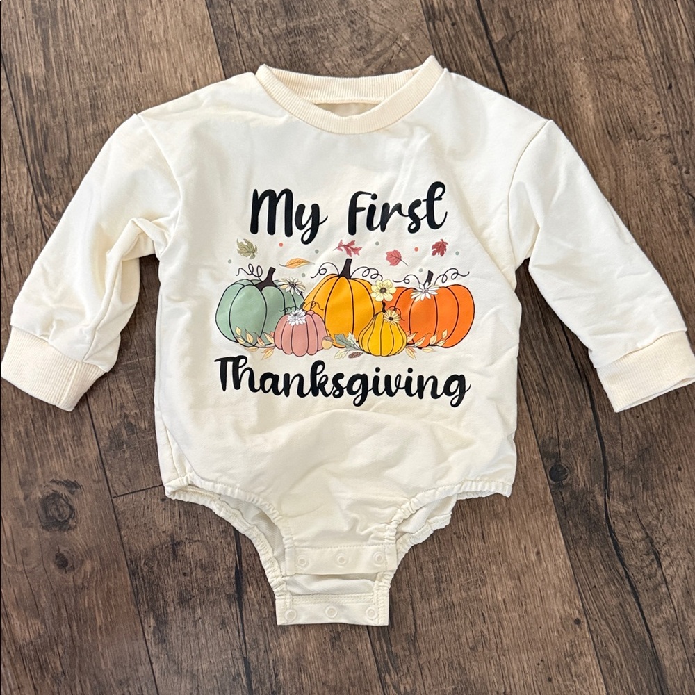 My First Thanksgiving Baby Onesie